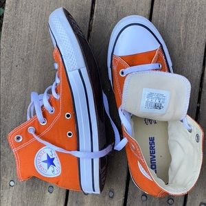 Orange Converse High Tops